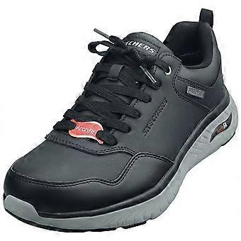 Skechers Arch Fit Crosser Waterproof Mens Casual Trainers in Black