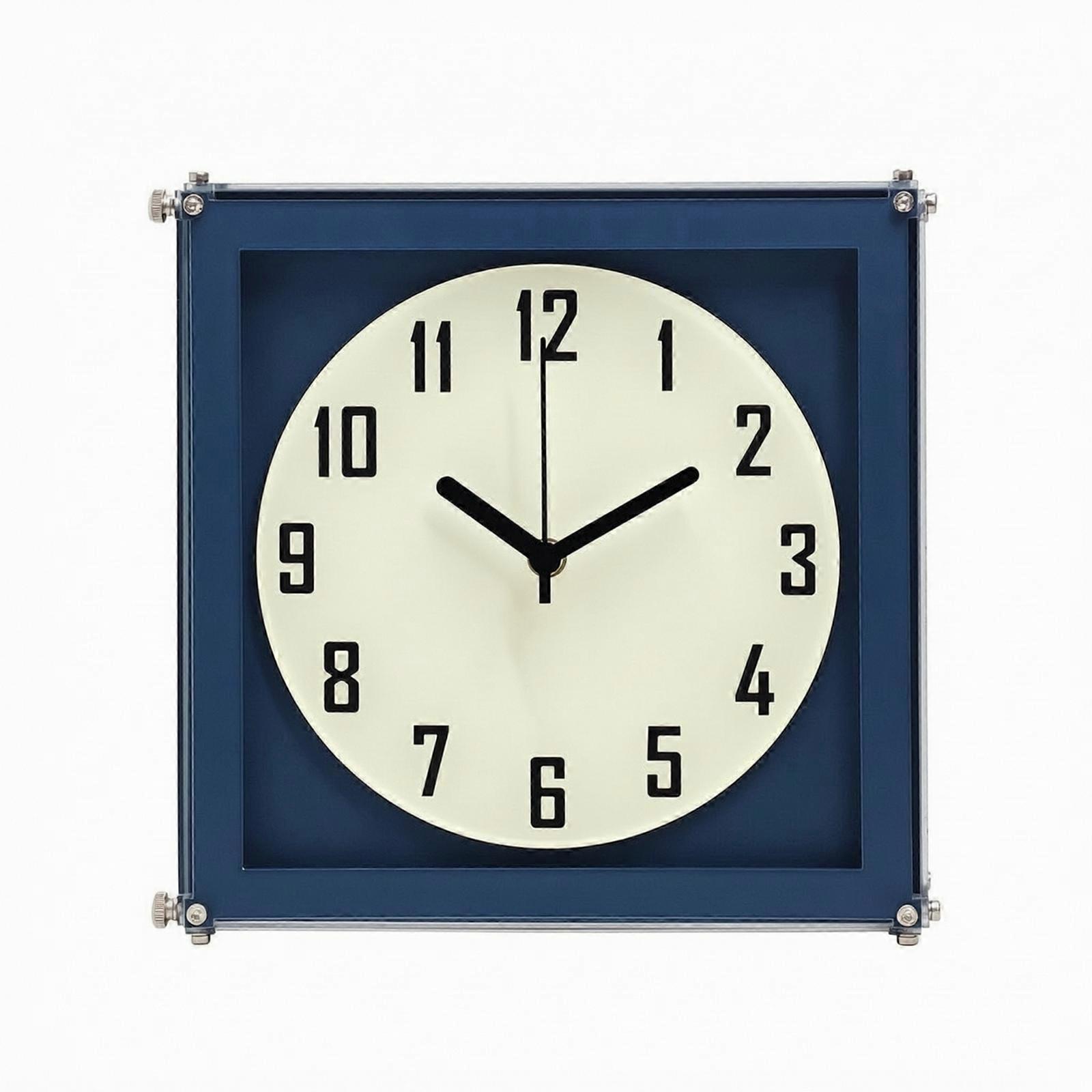 Double-Sided Wall Clock Energy Saving for Offices
