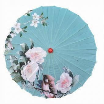 Classic Rain Umbrella | Umbrella with Wooden Handle, Traditional, for Ceremonial