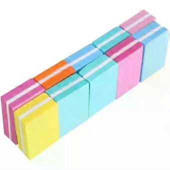 10 Pcs Sponge Nail Files, Small Square Buffers for Manicure, Gentle Shaping