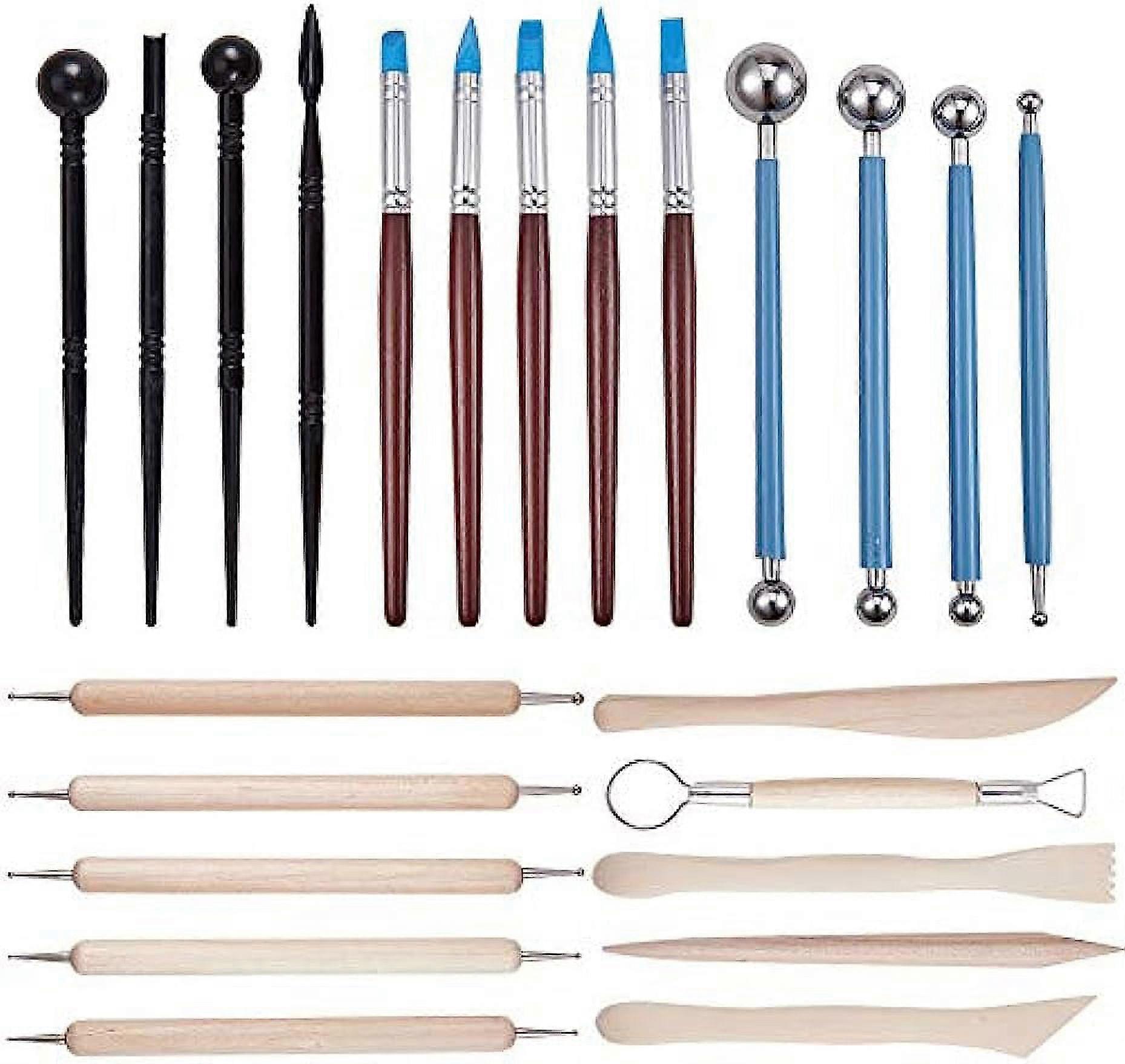 23PCS Clay Carving & Dotting Modeling Kit