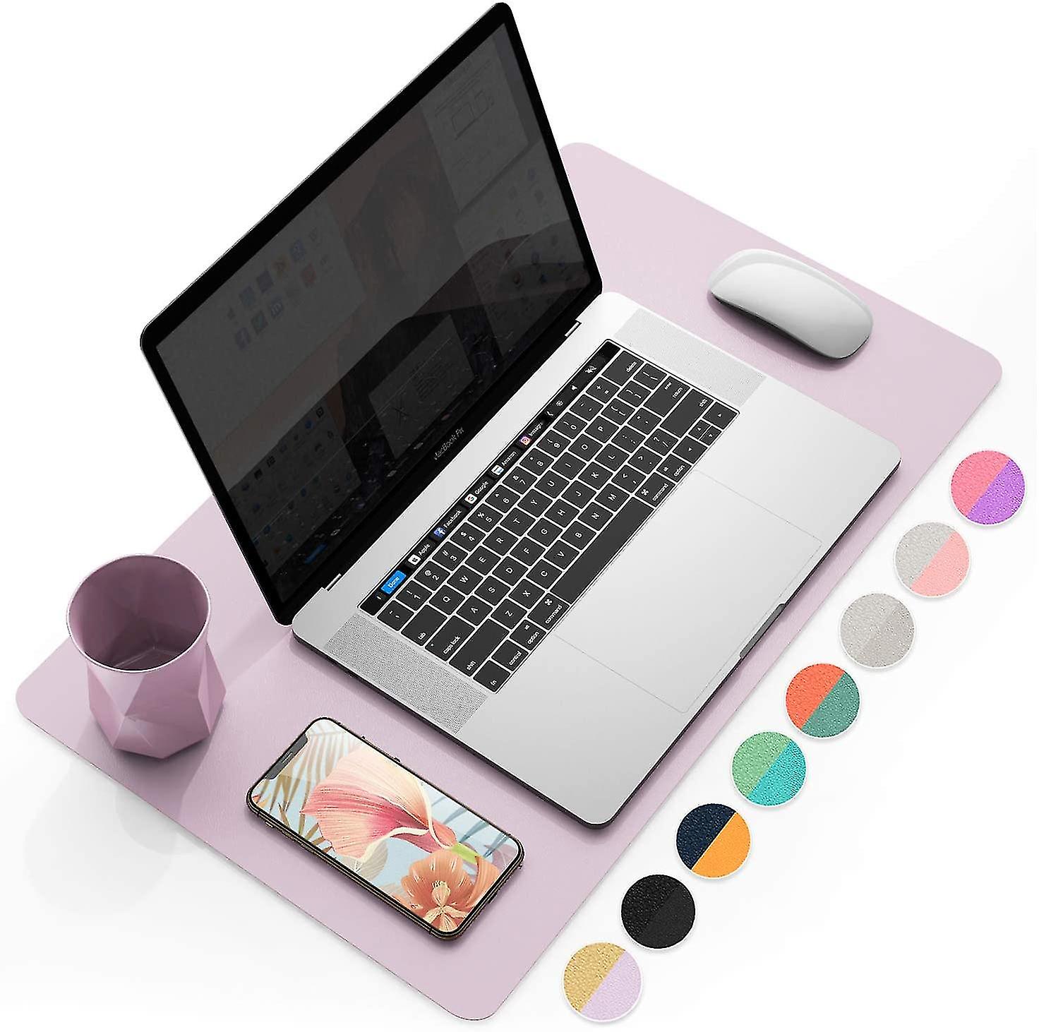 Multifunctional Office Desk Pad, Ultra Thin Waterproof Pu Leather Mouse Pad