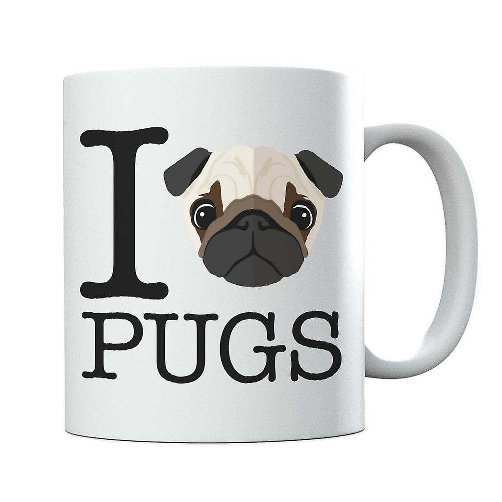 I Heart Pugs Mug