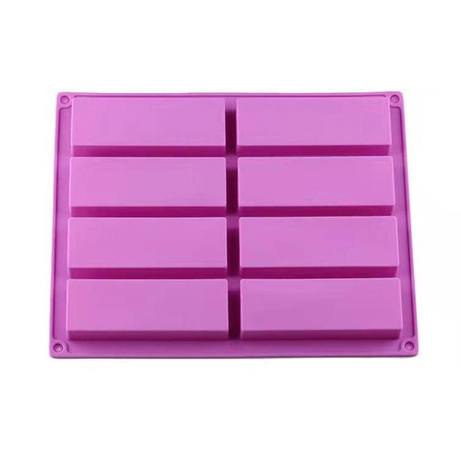 Rectangular Silicone Molds Soft Cake Baking Mold Casting Die For Diy1pcspurple