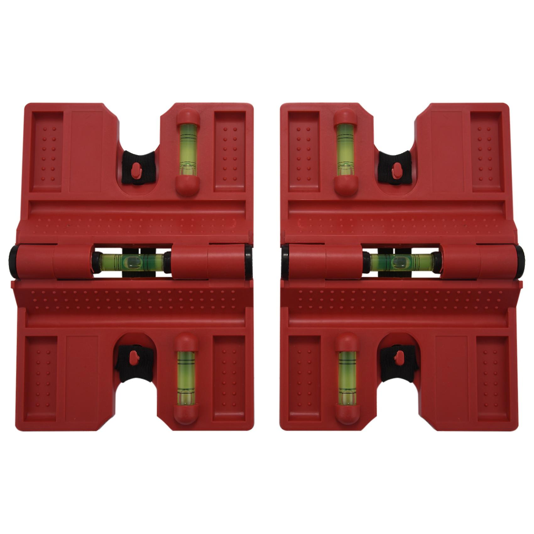 Spirit Level,Magnetic Post Level Tool Folds for Storage, Check Bubble Level(Pack Of 2)