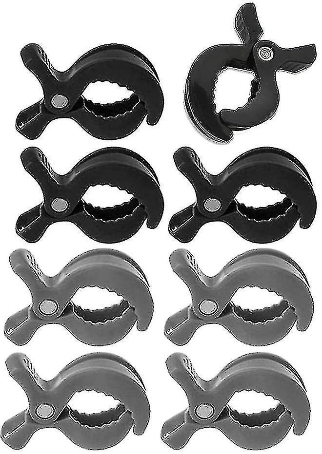 8pcs Stroller Hook Buggy Clip Set Stroller Clamp Clips Set