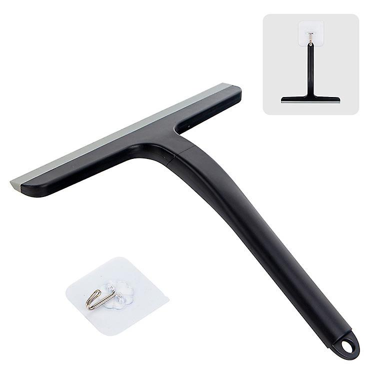 Shower Window Squeegee Black Cleaning Scraper 23*22cm