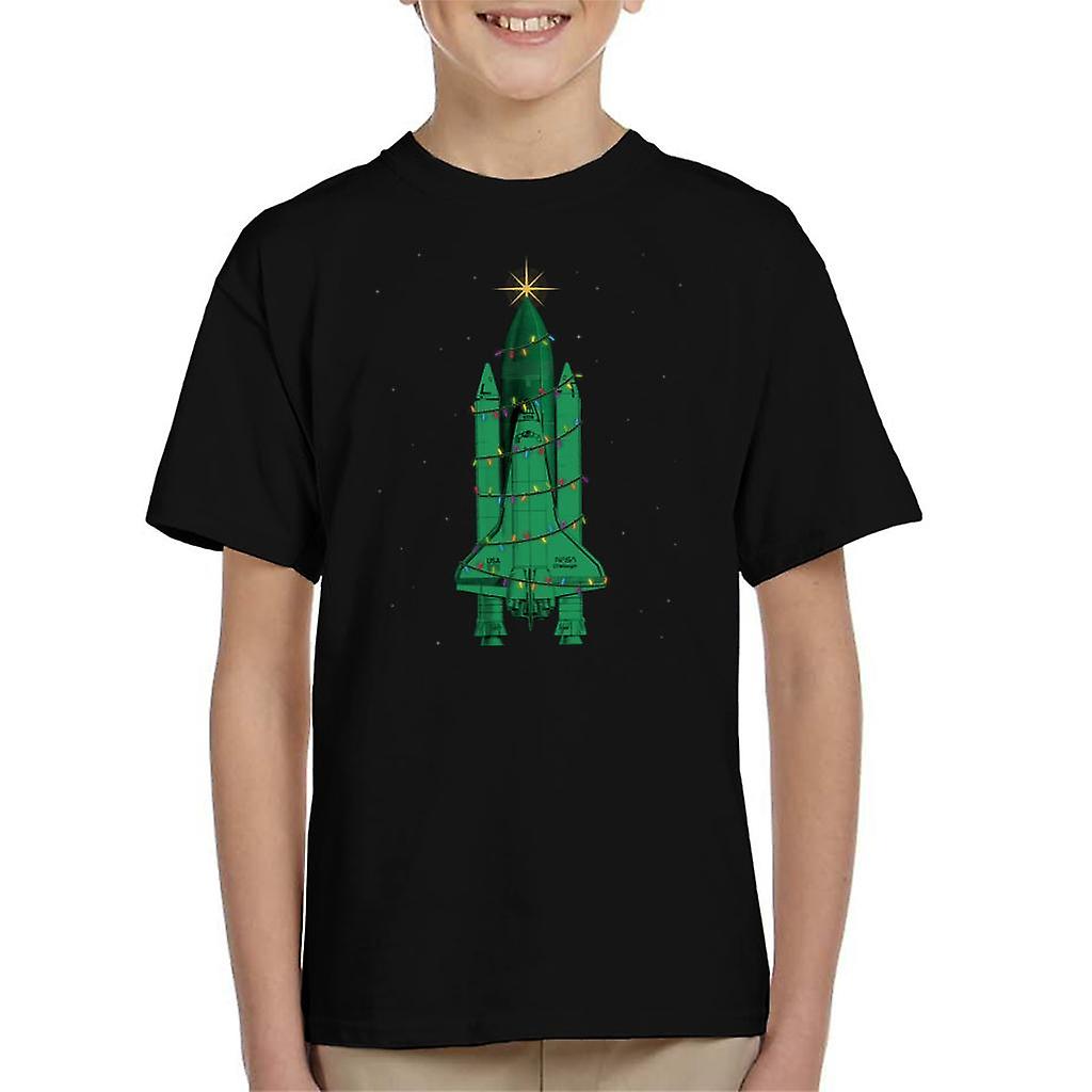 NASA Challenger Shuttle Christmas Tree Kid's T-Shirt