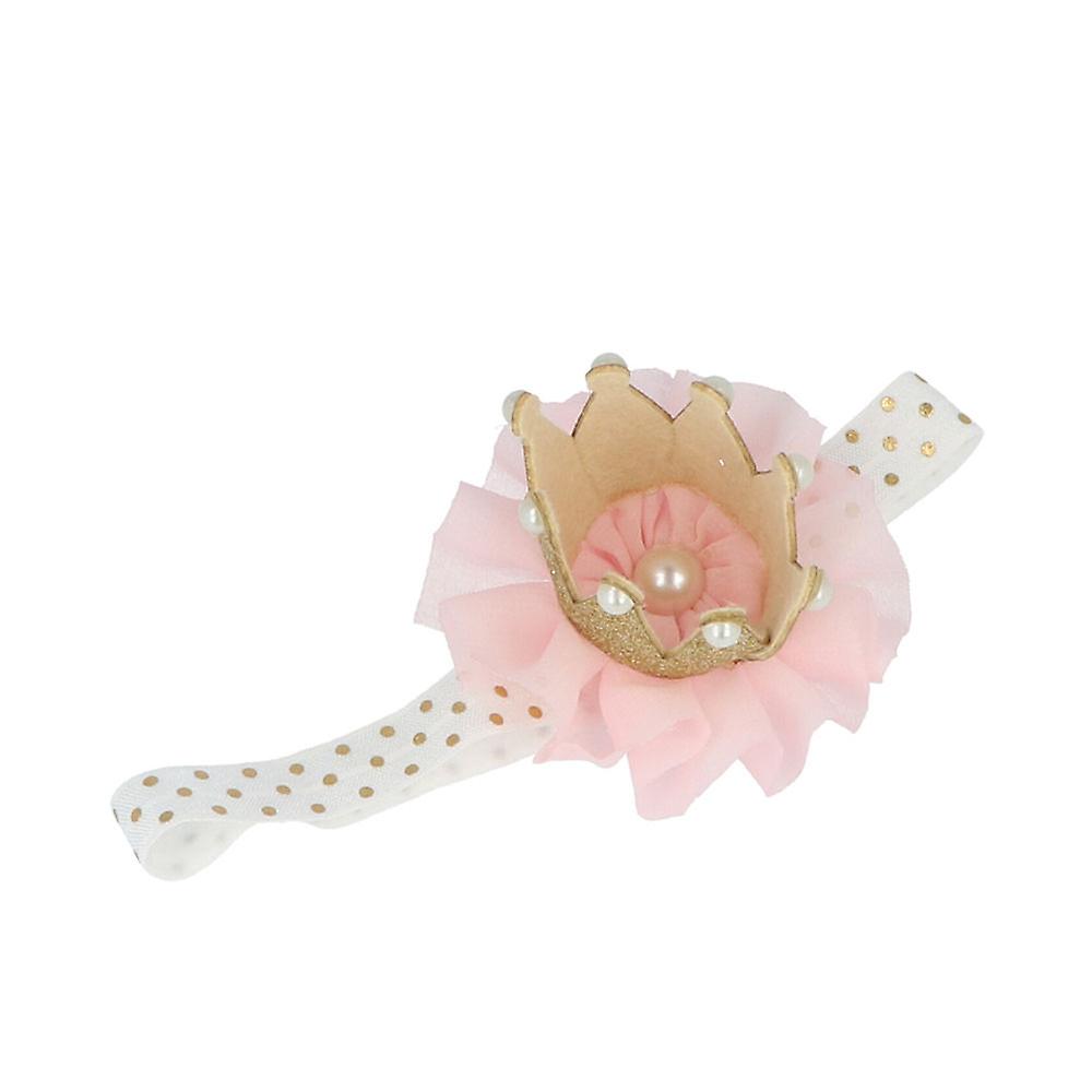 Inca lint met stof bloem en kroon 1 U unisex