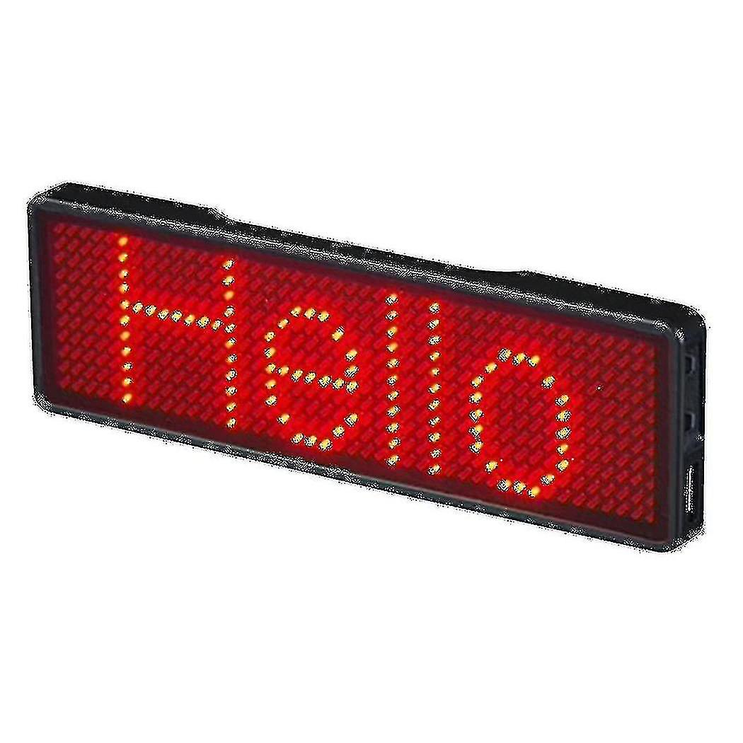 Bluetooth Led Name Badge Rechargeable Light Sign Diy Programmable Scrolling Message Board Display L
