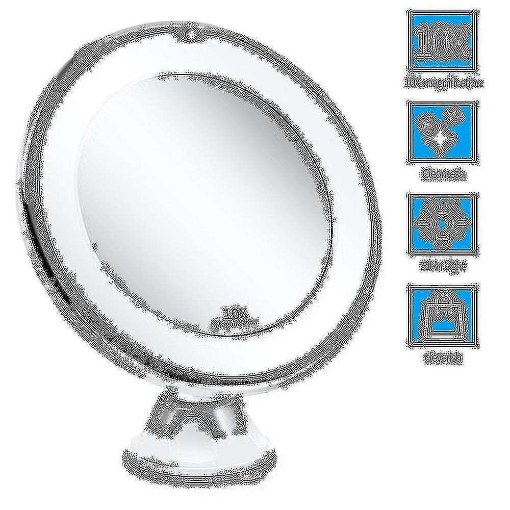 10x Magnifying Makeup Mirror With Lights