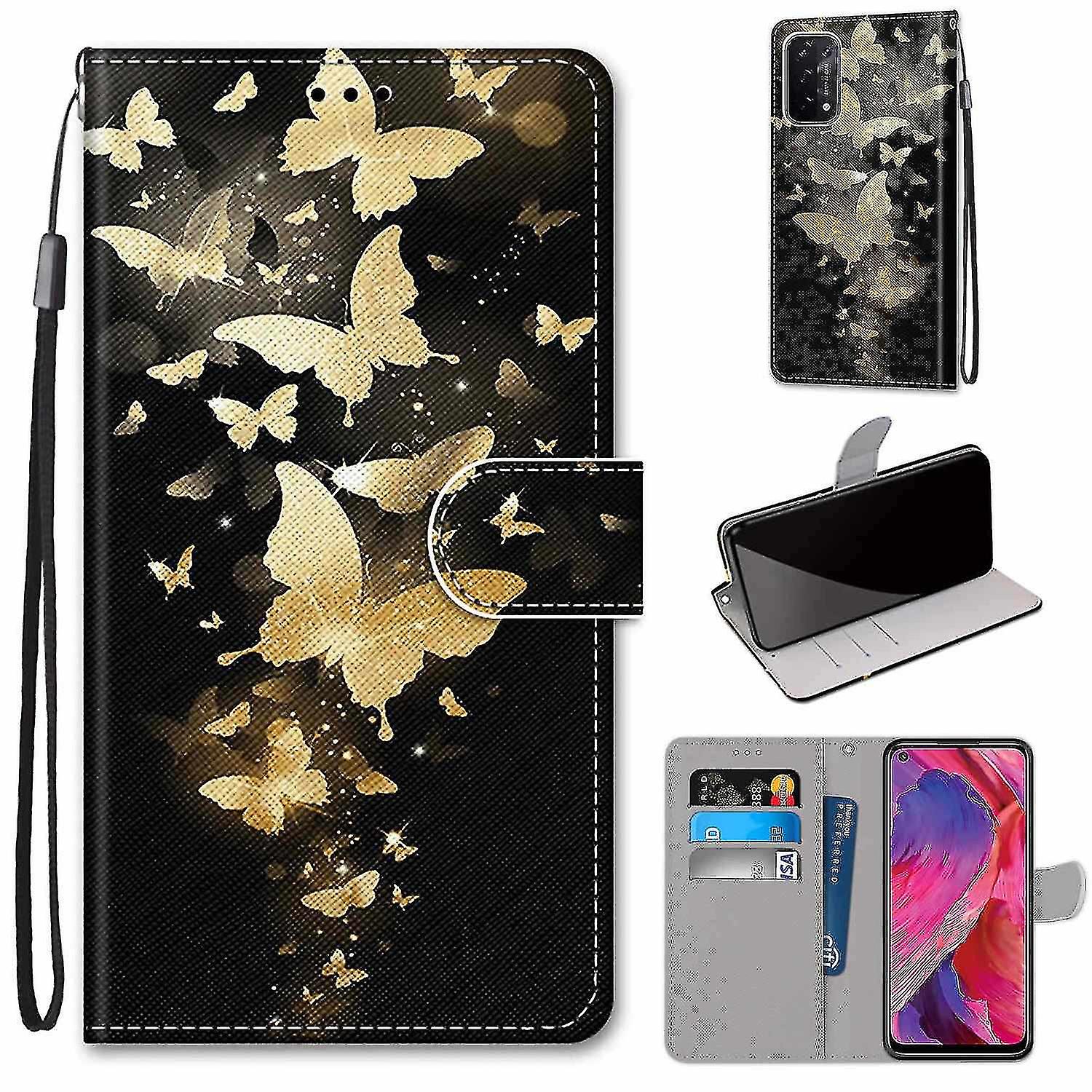 Compatible With Oppoa93 5g/a93s 5g Golden Butterfly Mobile Case