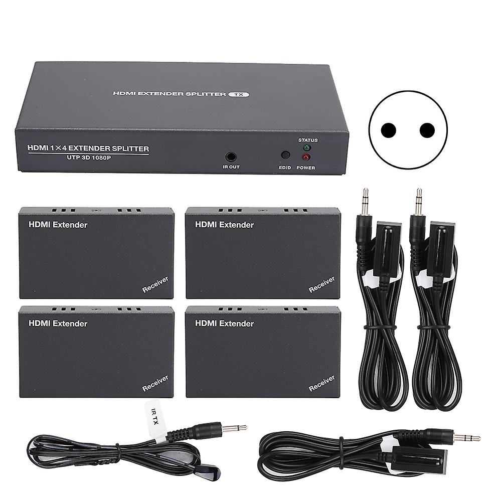 1 in 4 out HDMI Extender 1080P 50m with EDID IR 3D Signal for Smooth HD Transmission