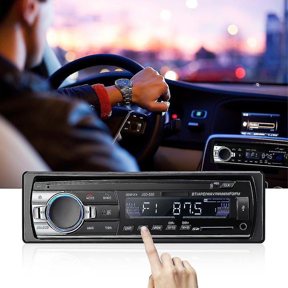 12V Jsd-520 Car Radio Usb Tf Mp3 Wma Player With Car Radio Receiver 4x60w
