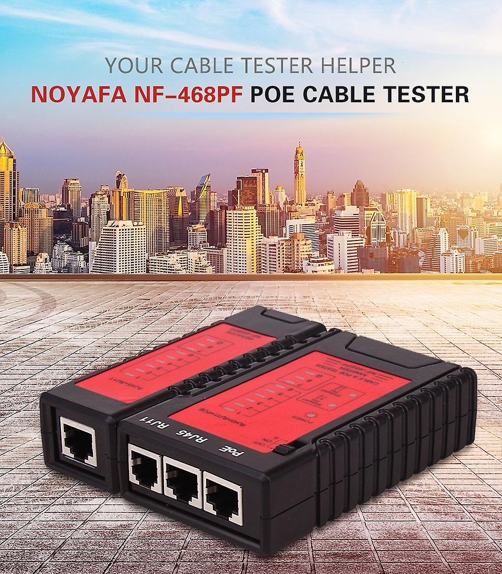 Noyafa Nf-468pf Rj45 Rj11network Cable Lan Tester Test Tools Networking For Network Lan Wiremapping With Poe Test