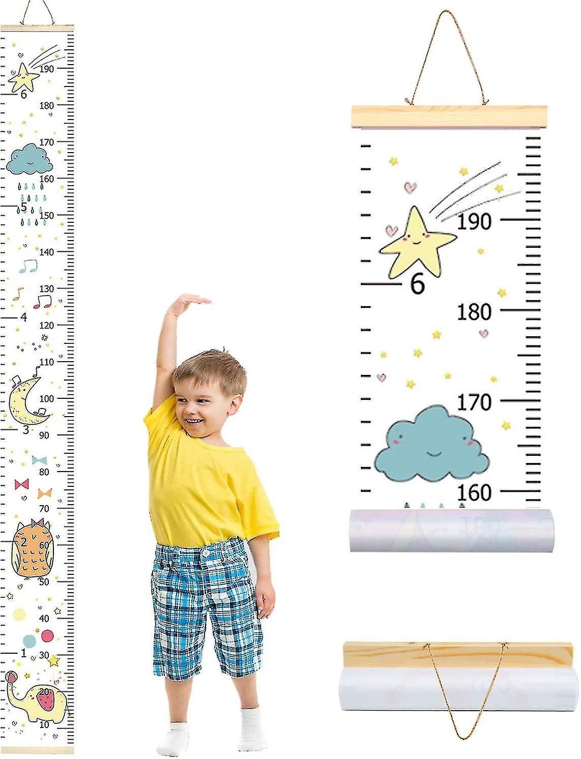 Kids C Roll-up Frame Hanging H Measurement Ruler Removable Art R For Beds - 7