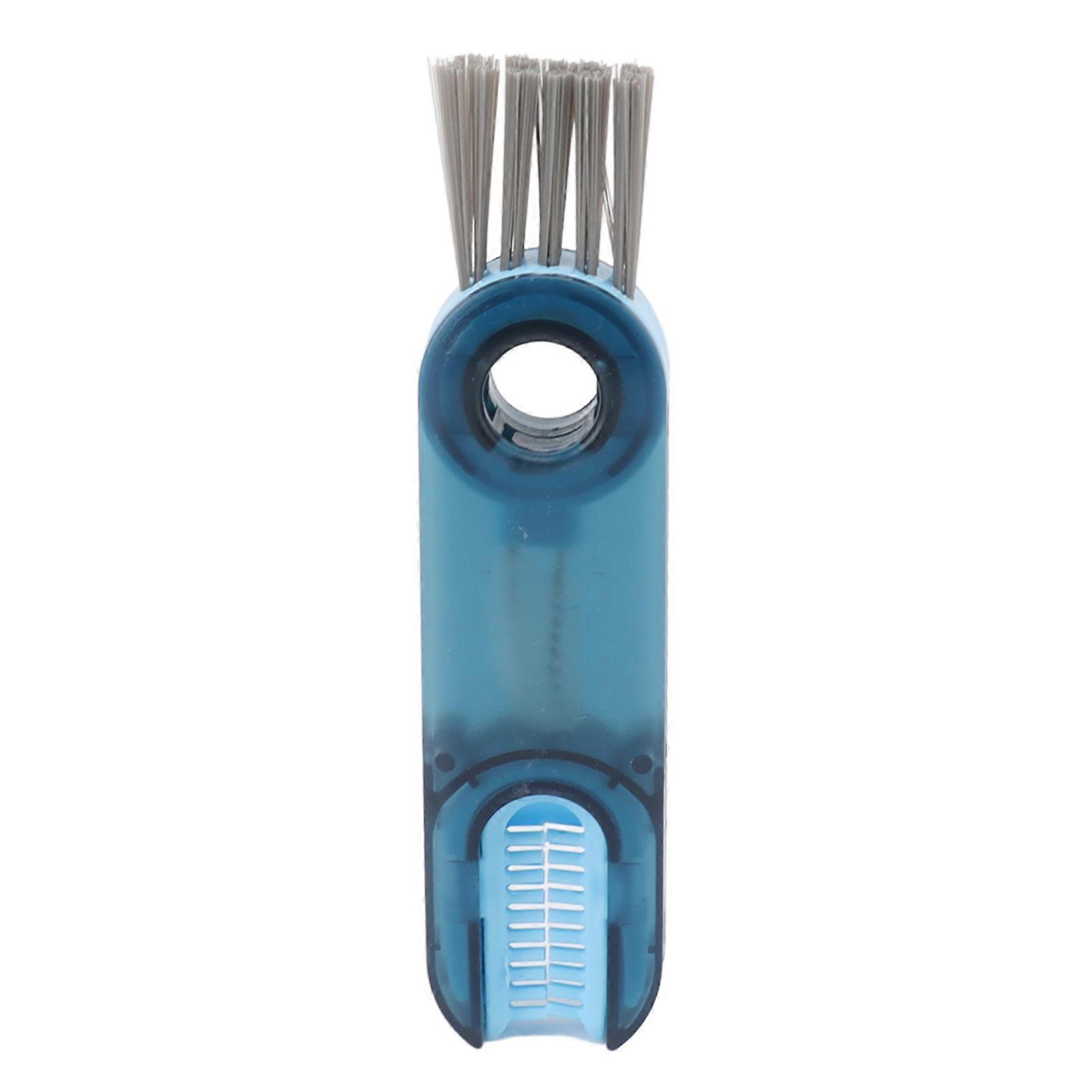 3 in 1 Bottle and Cup Lid Cleaning Brush Multifunctional Crevice Brush for Nipple and Hard-to-Reach Areas Blue