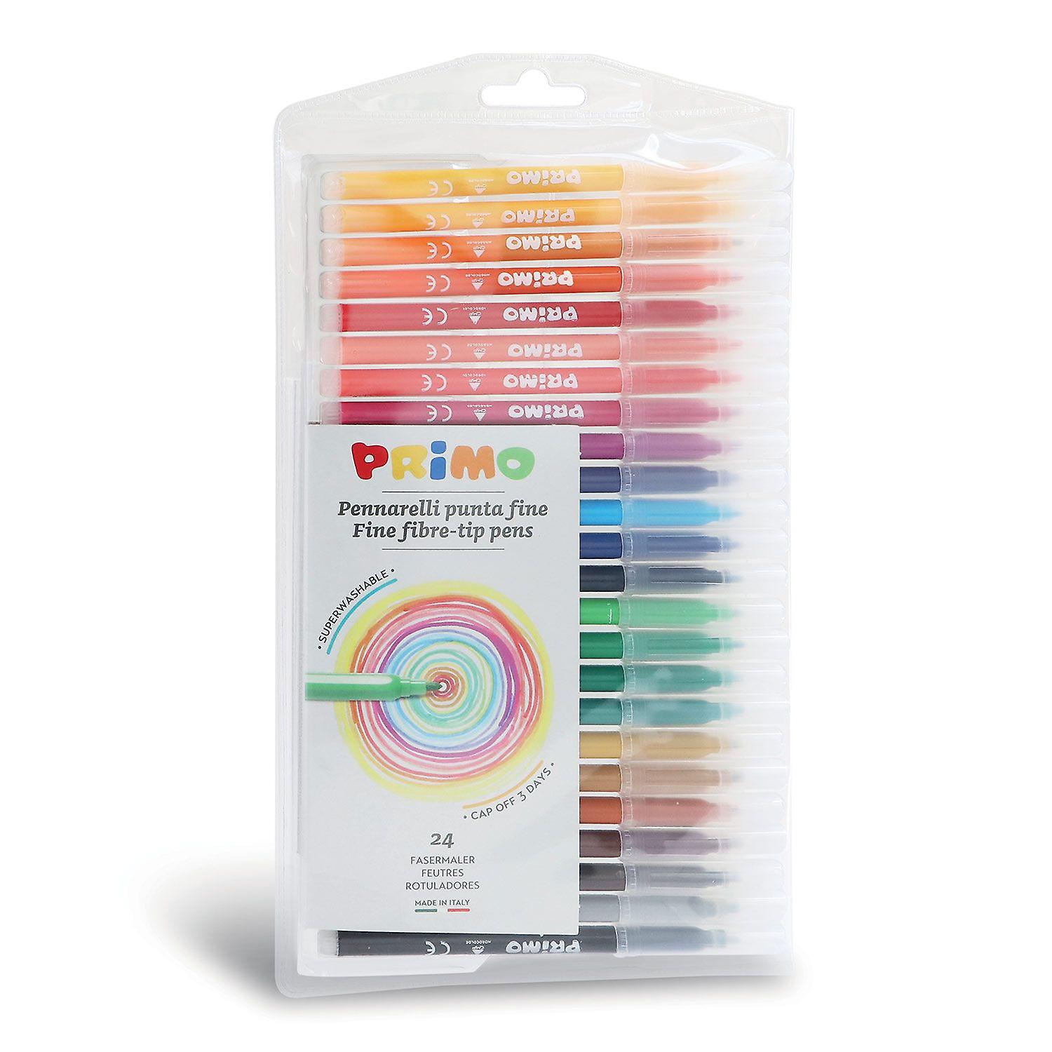 24 washable fine point markers