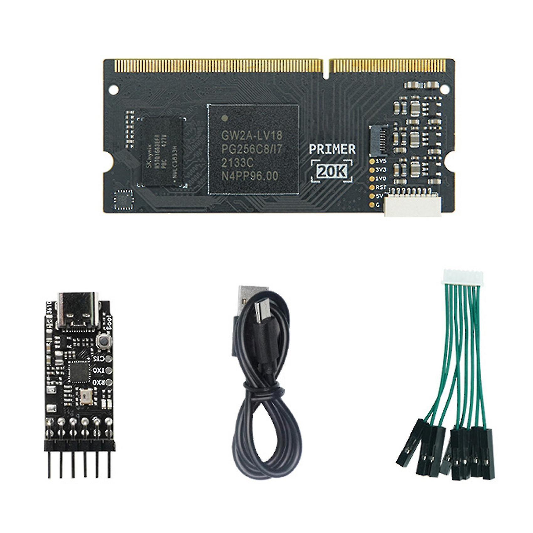 For Tang Primer Core Board+rv Debugger Module+usb Cable+2.54mm Cable Kit Ddr3 Gw2a Fpga Learning Co