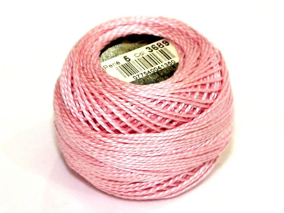DMC Size 5 Cotton Perle Thread 45m  3689 - per 10 gram ball