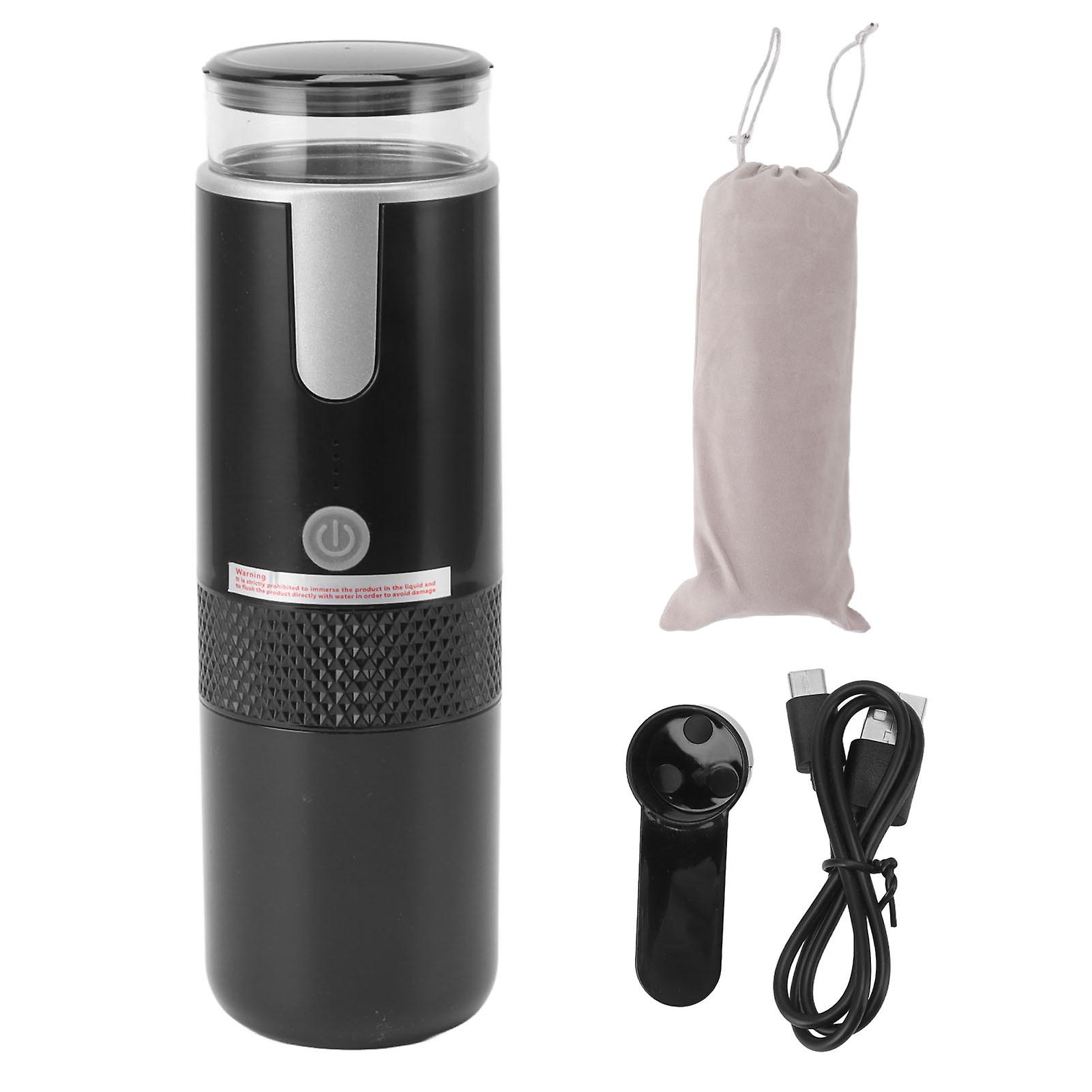 Portable Coffee Maker Compatible with K Cup Capsules and Ground Coffee, Hand Operated Portable Coffee Maker for Camping and Hiking