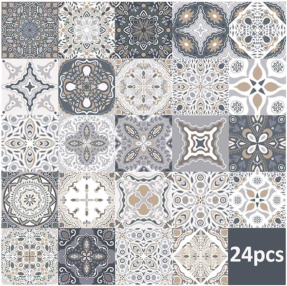 24 wall tile stickers - Self-adhesive tile stickers