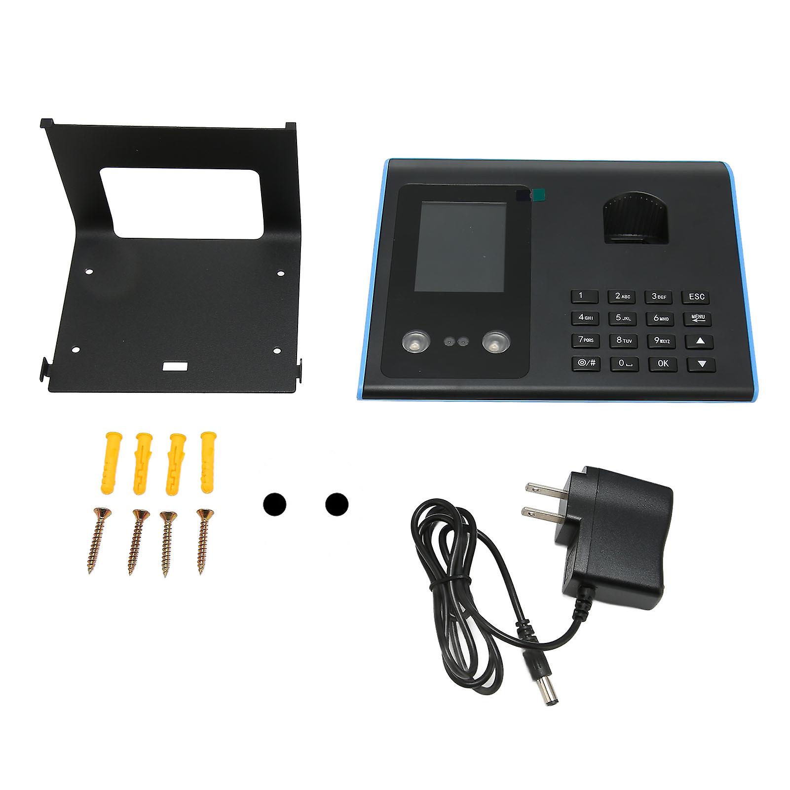 Biometric Face Fingerprint Time Attendance Machine Automatic Employee Time Calculation 100-240V US Plug