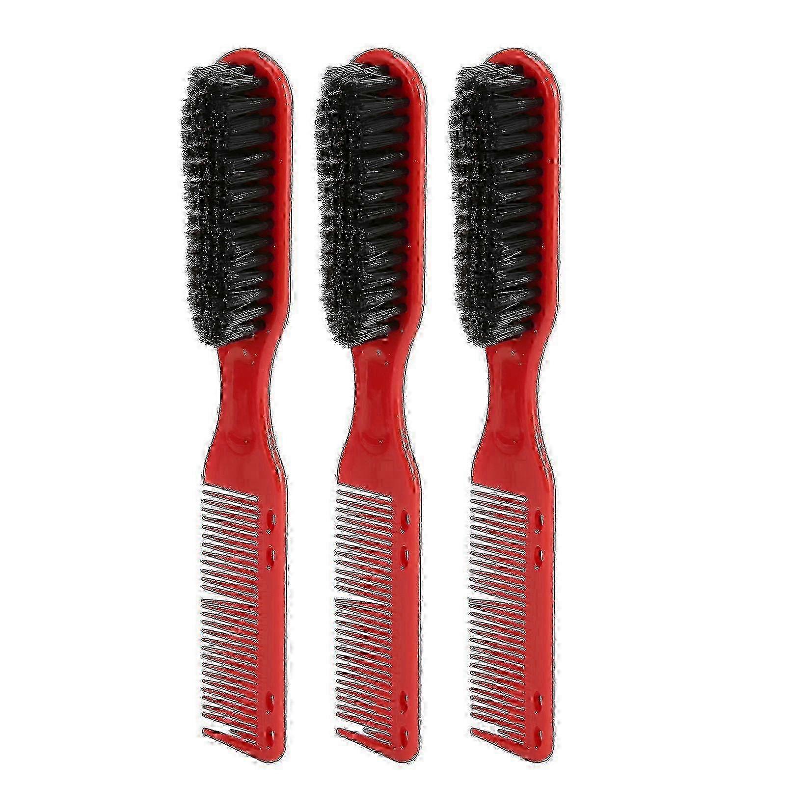 Pack Double Head Beard Brush for Men, Multifunctional Double Ended Hair Cutting Comb