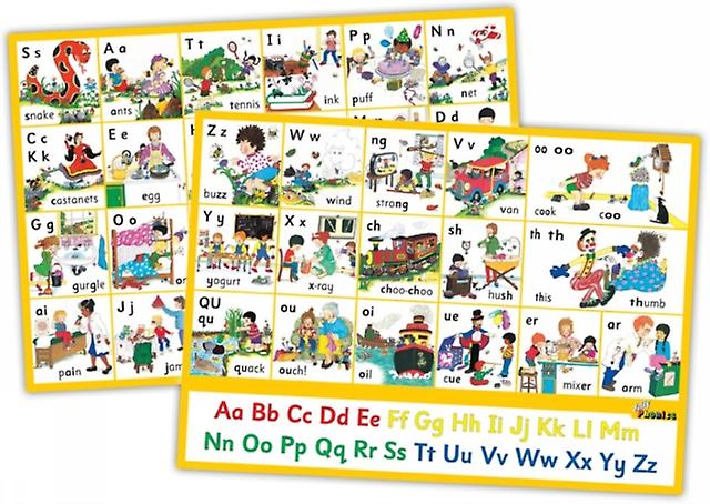 Jolly Phonics Letter Sound Wall Charts Poster Book