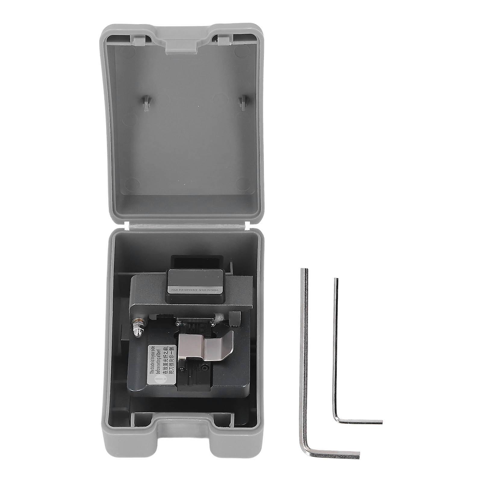 Optical Fiber Cleaver High Precise Accurate Fiber Cutting Machine Automatic Knife Return Cable Cutter with 3 in 1 Clamp