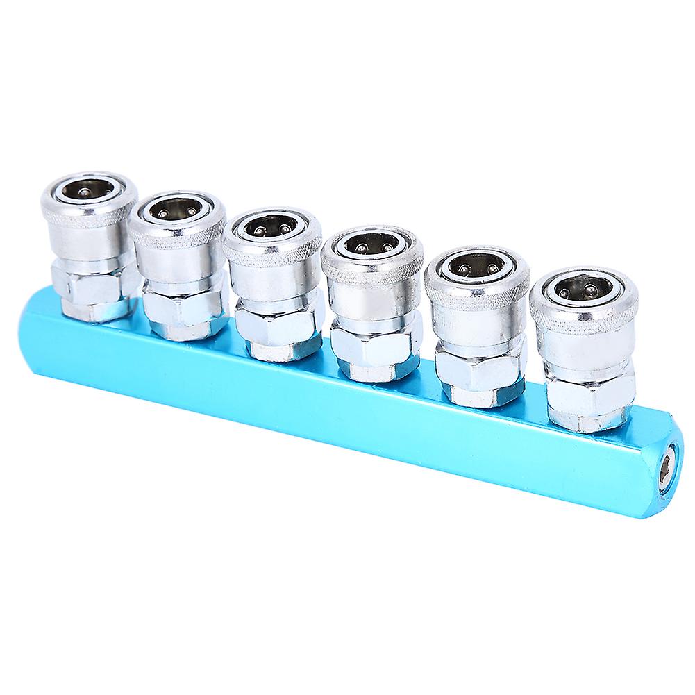 Air Compressor Quick Connector Quick Connect Socket C&#8209;Type Fast Coupler Aluminum Alloy