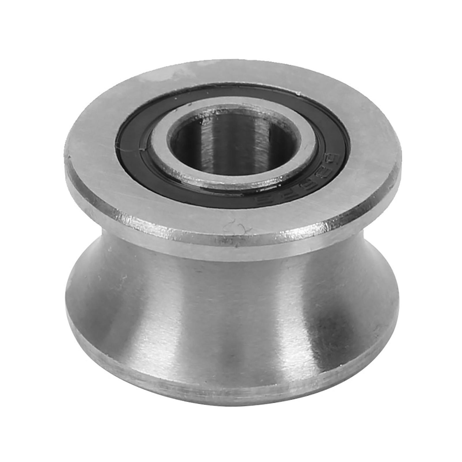 U22 U Shaped Round Bottom Track Groove Pulley Bearing 8x22.5x14.5mm Sliding Rollers Bearing for Smooth Operation and Durable Performance