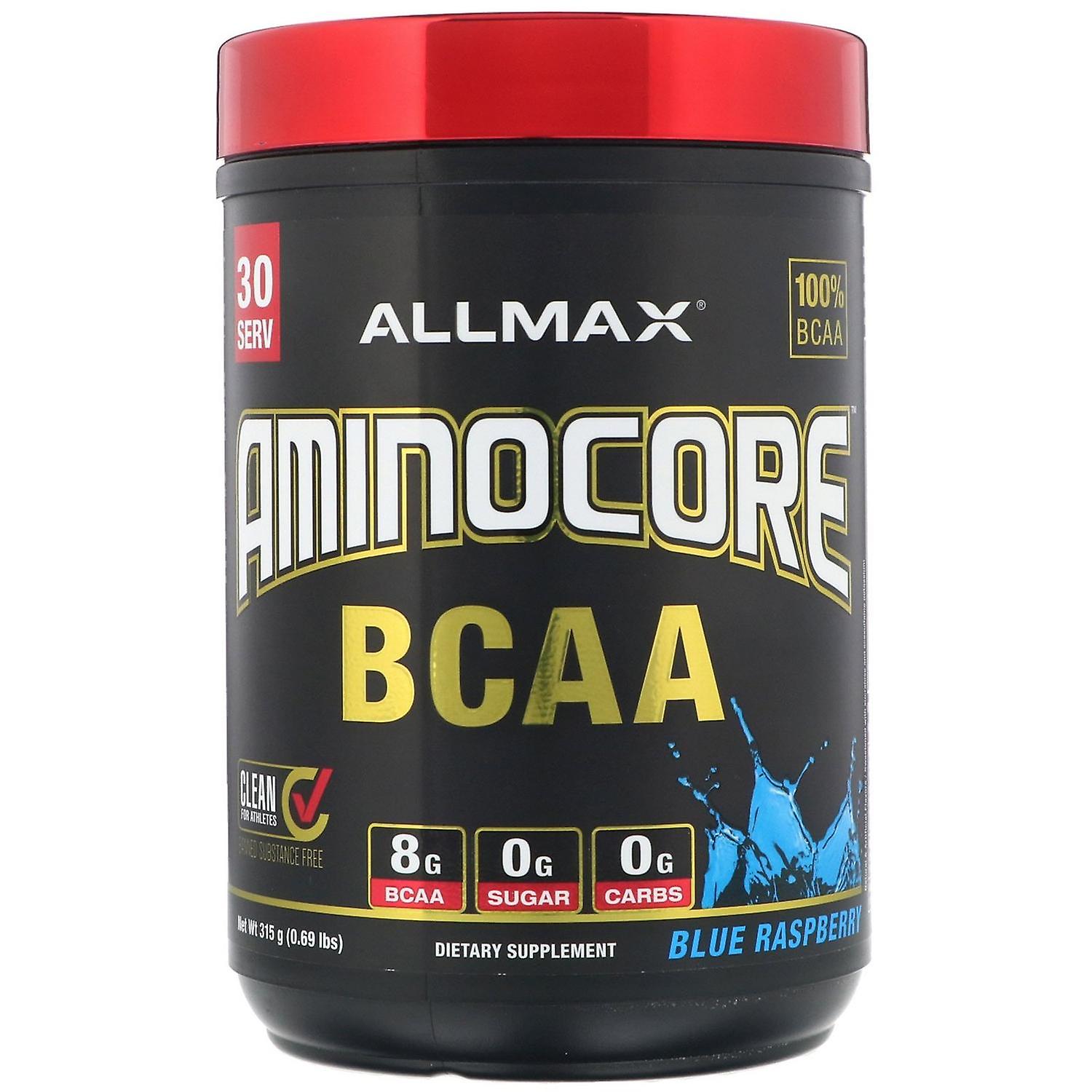 ALLMAX Nutrition, AMINOCORE BCAA, Blue Raspberry, 0.69 lbs (315 g)