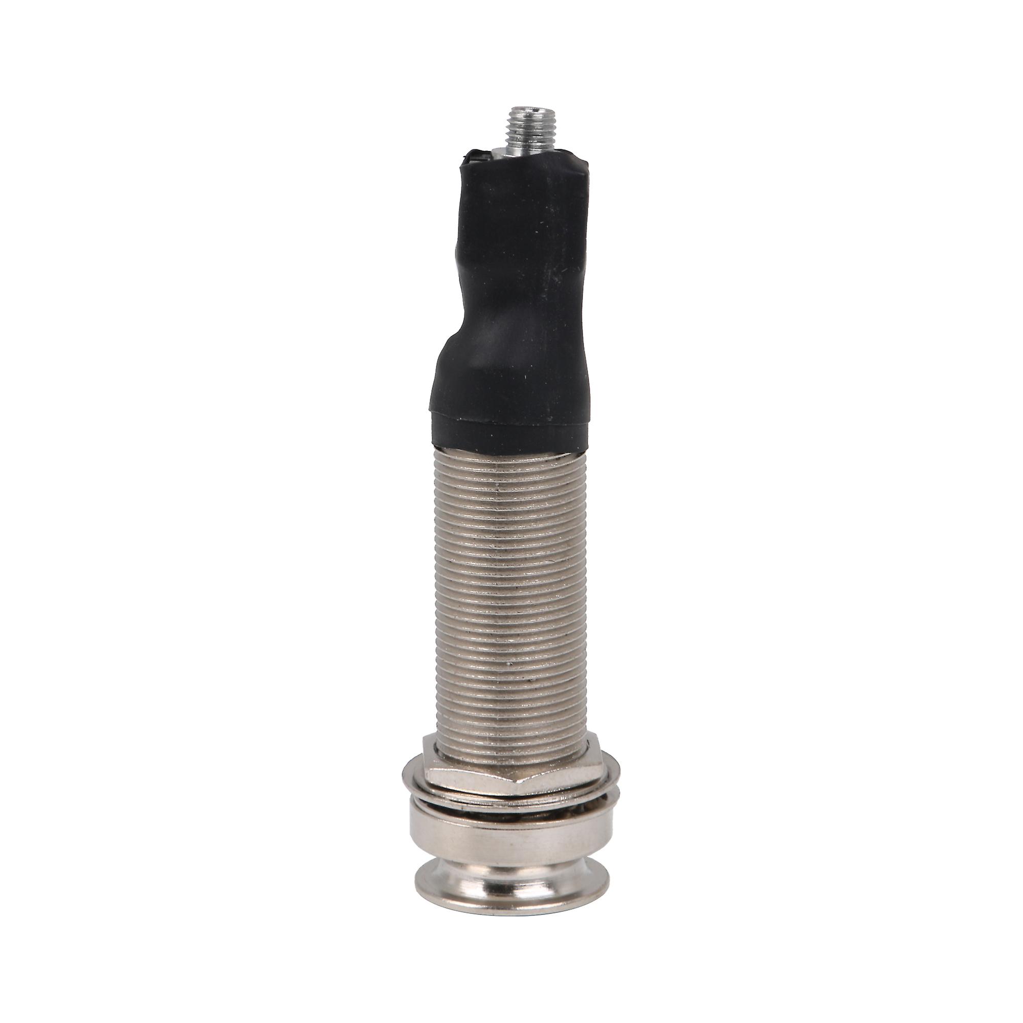 6.35mm Output 2.5mm Input End Pin Jack for Guitar Piezo Pickup Silver