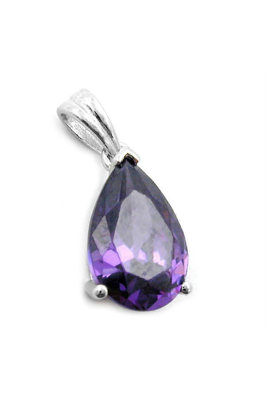 Pendant Amethyst Zirconia Silver 925 - Gl92445
