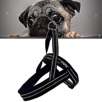 Pet dog A7 reflective polyester harness traction rope large dog safety chain rope