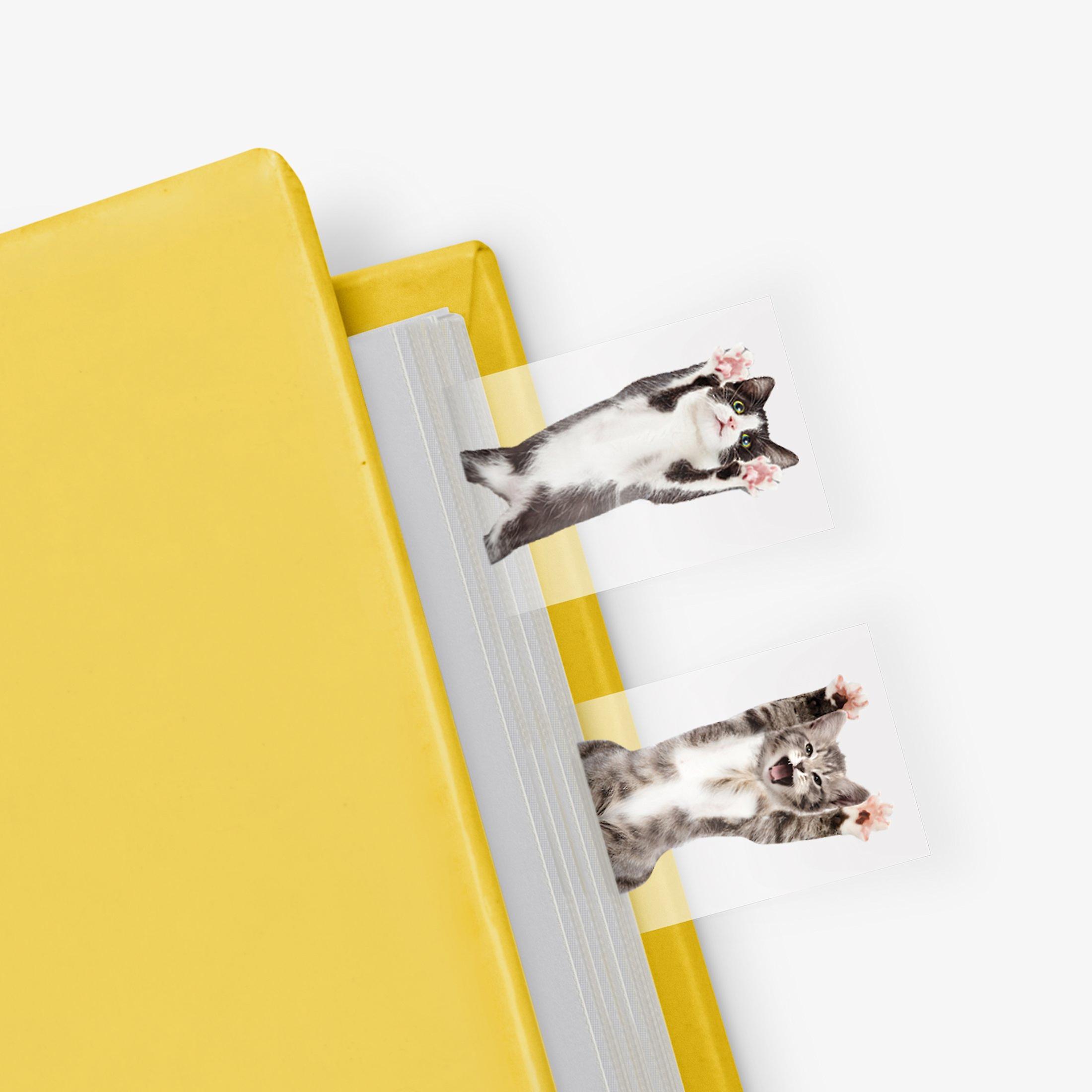 Mustard - Cat In A Book Page Markers (100 Sheets)