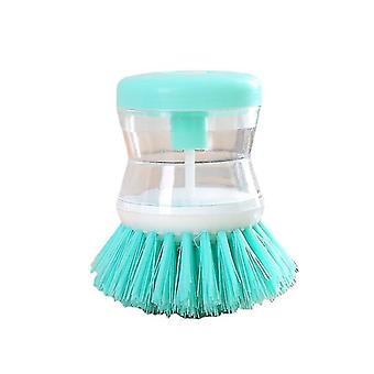 Dish Brush With Liquid Soap Container, Liquid Soap Dispenser, For Flat Pan Sink Cleaning (3pcs)