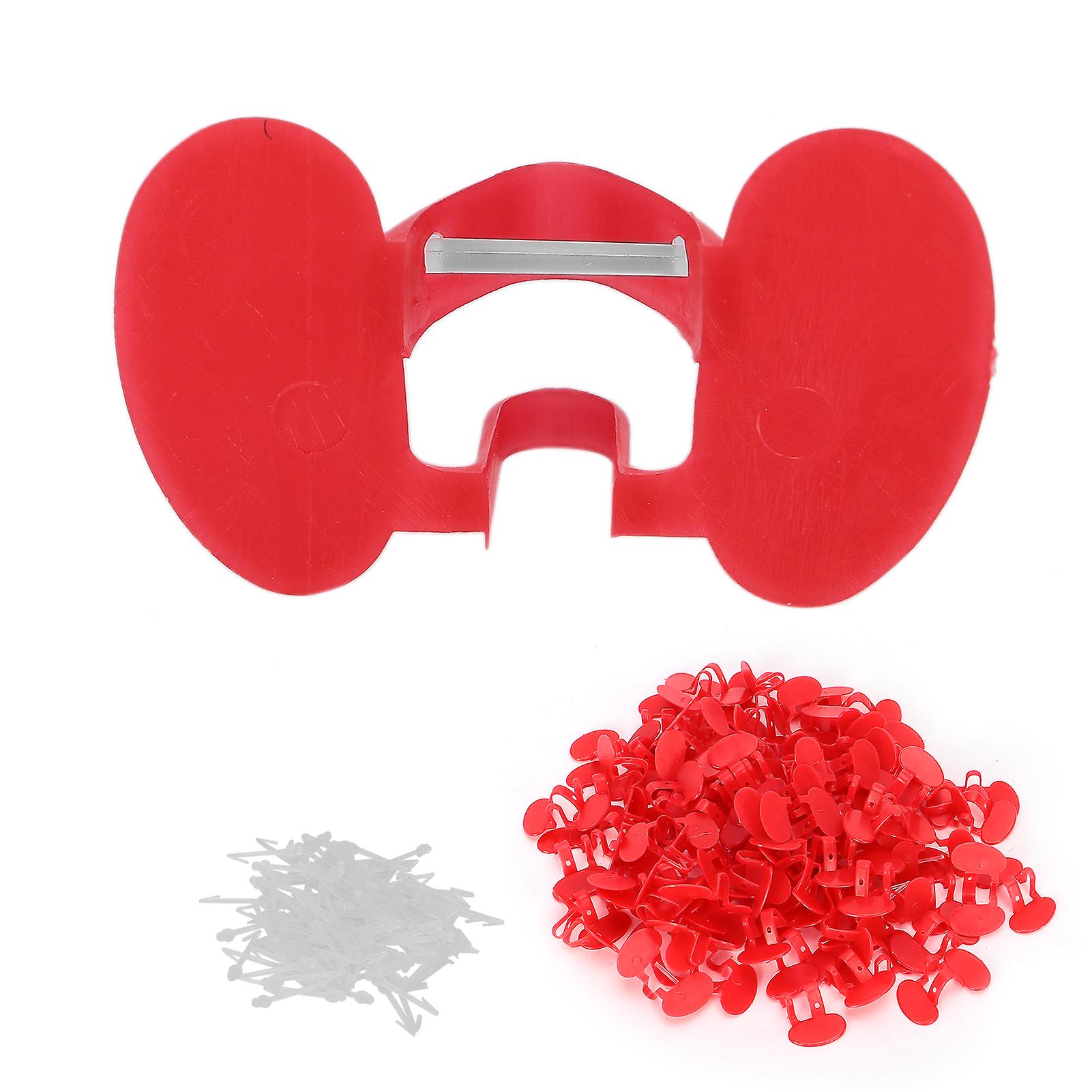 100pcs Chicken Peeper AntiPecking Chicken Goggle with Eye Emboli for Small Chicken(Double Beam )