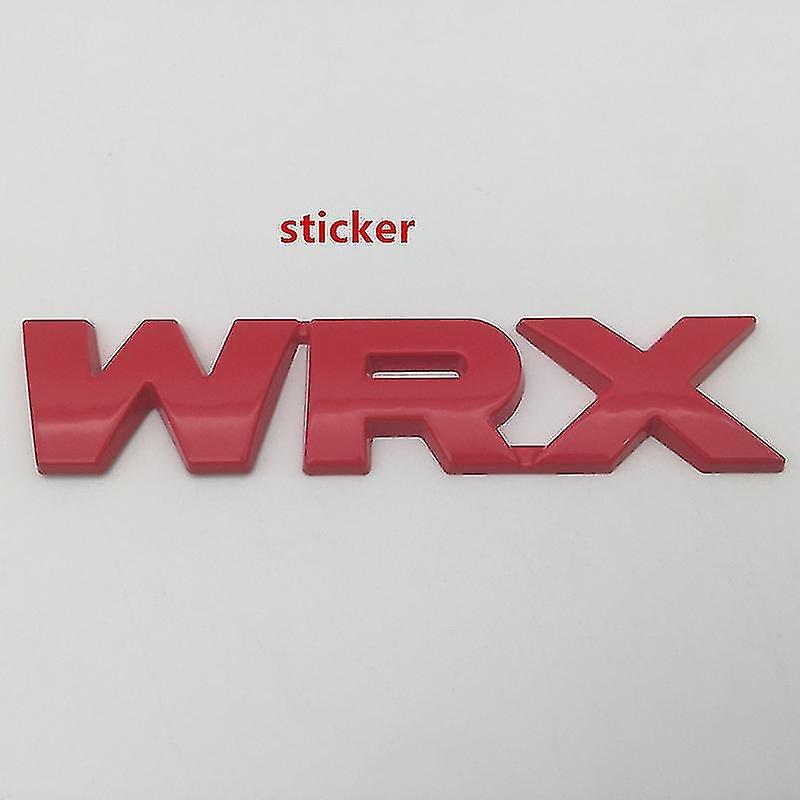 1pcs 3d מתכת wrx רכב גריל קדמי סמל צד פנדר תא מטען אחורי מדבקת תג גריל עיצוב אוטומטי ac