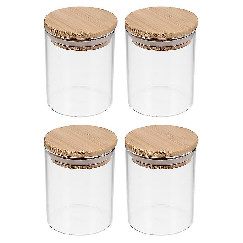4pcs Glass Tea Jars