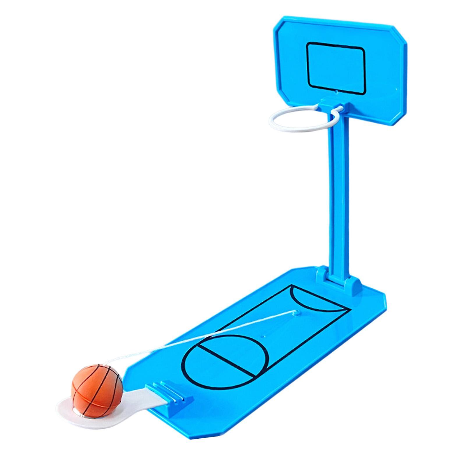 Mini Fun Basketball Game Toy Miniature Foldable Basketball Hoop Toy for Kids Violet