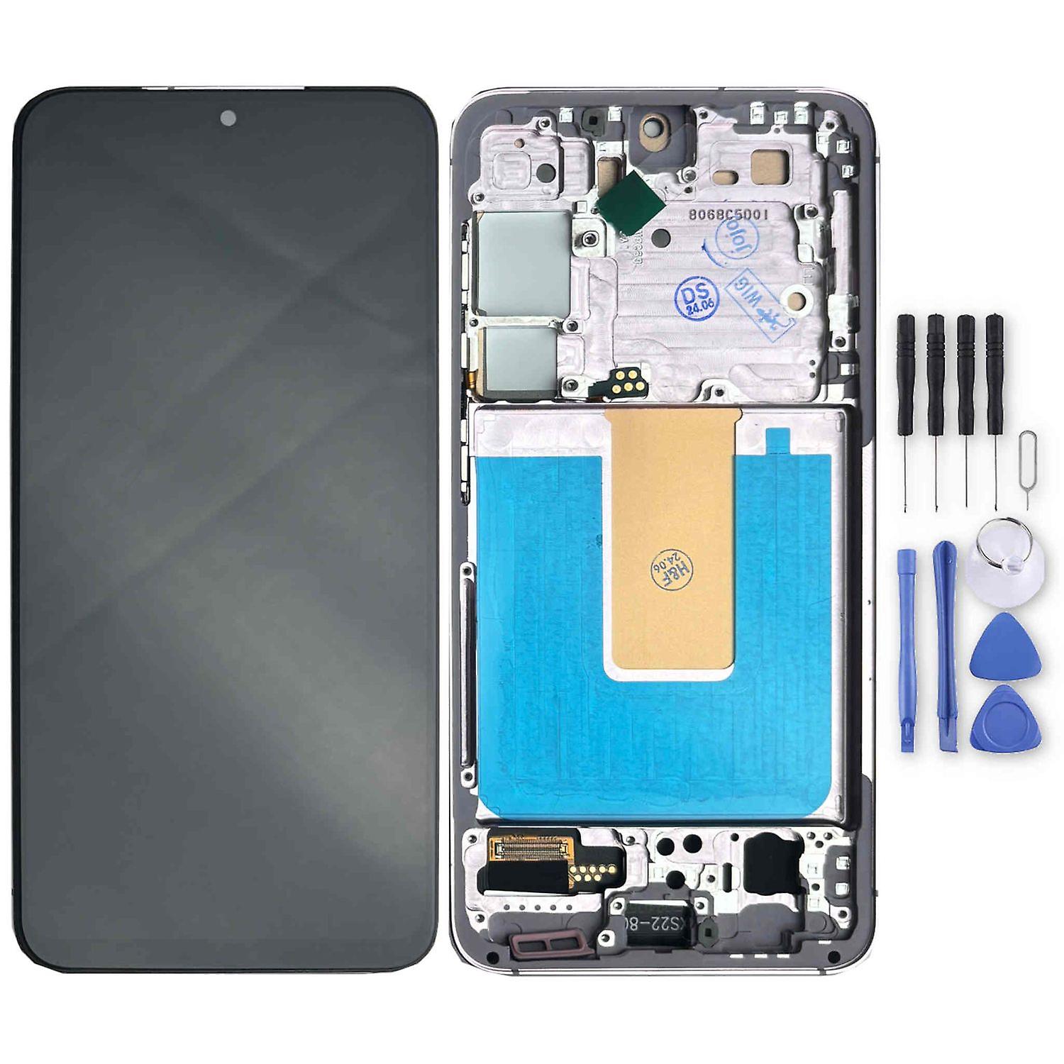 For Samsung Galaxy S23 Display Full TFT with Frame Unit Touch Spare Part Repair Purple