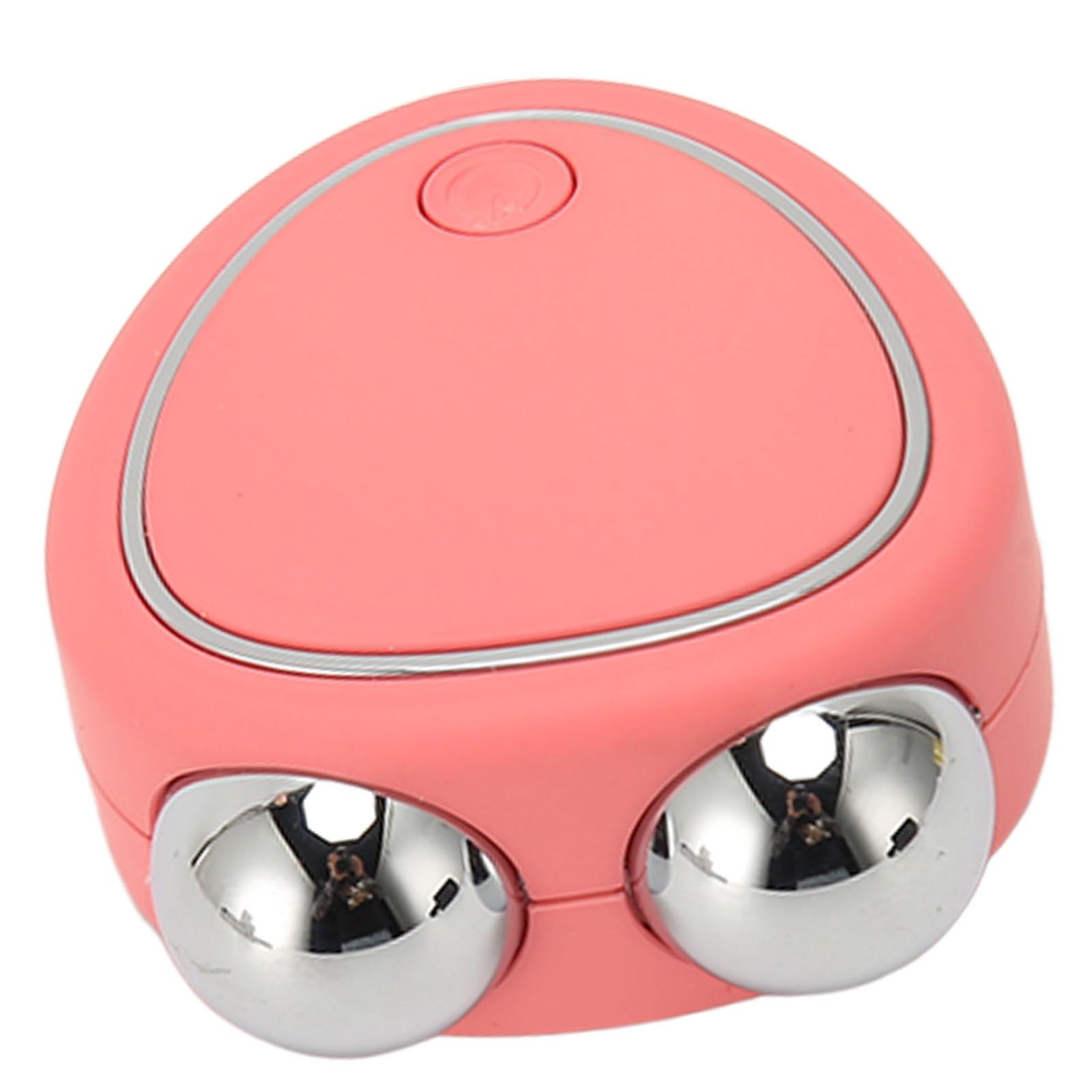 Microcurrent Facial Toning Device Reduce Fine Lines Portable Electric Microcurrent 3D Roller Pink 