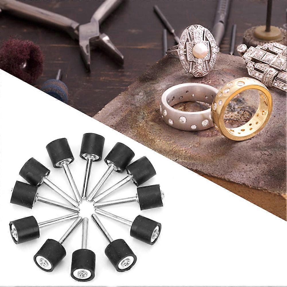 12pcs Rubber Mandrels for Sanding and Polishing Drum, Rotary Tool Sleeves