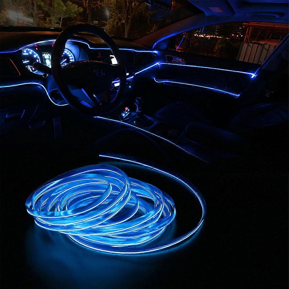 1M 3M 5M EL Draht LED-Streifen Atmosphäre Autolicht für DIY flexible AUTO Interieur Lampe Party Dekoration Autolichter Neonstreifen 12V USB