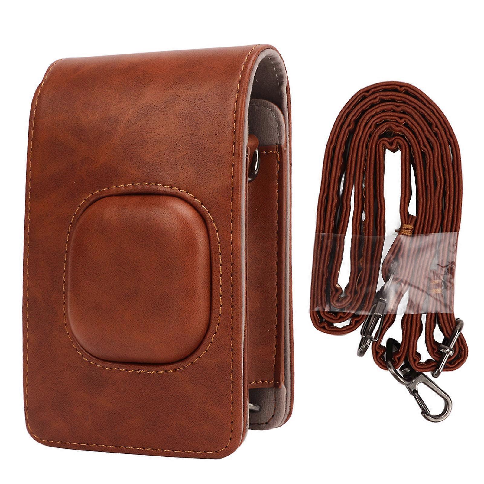 Instant Camera Case Pu Leather 110cm Adjustable Shoulder Strap Magnetic Closure Protective Bag For Fuji Mini Liplay