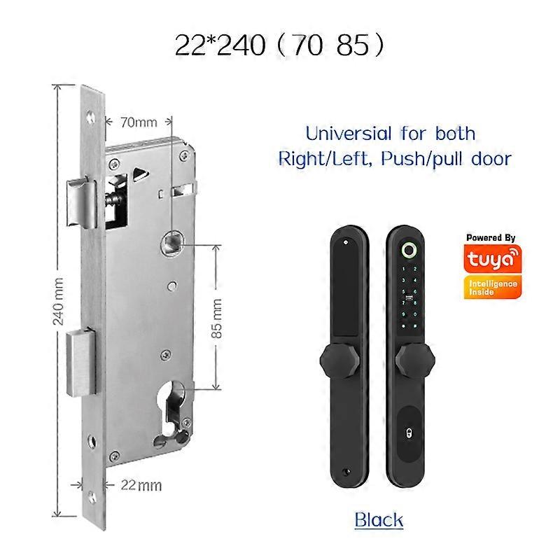 Waterproof Fingerprint Lock Outdoor Gate Lock Tuya App Rfid Code Keyless Smart Lock Digital Electronic Door Lock For Glass Door