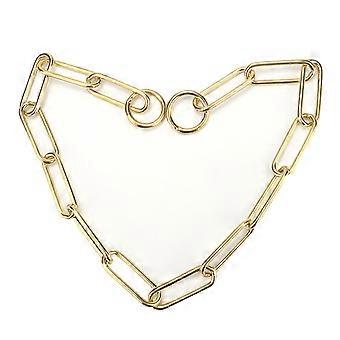 Solid Snake P Choke Chain Training Dog Pet Collars Lead For M L Dogs (L)