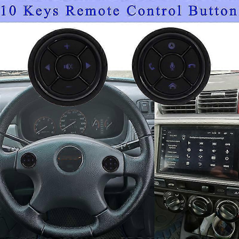 10 Keys Wireless Car Steering Wheel Control Button For Car Radio Dvd Gps Multimedia Navigation Head Unit Remote Control Button